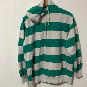 Ralph Lauren polo green and white stripes